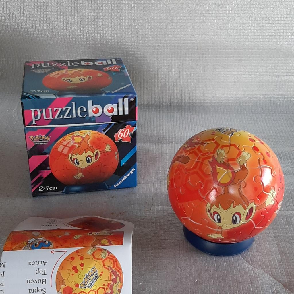 puzzel / puzzle ball Pokemon Chimchar Ravensburger 2008, Ophalen, Meer dan 50 stukjes, Gebruikt, 6 jaar of ouder