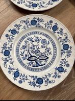 4 Enoch Wedgwood Blue Heritage Dinerborden Vintage Servies, Ophalen of Verzenden