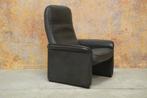 ZGANieuw! zwarte leren De Sede DS 50 design fauteuil, De Sede, 75 tot 100 cm, Ophalen of Verzenden, Zo goed als nieuw