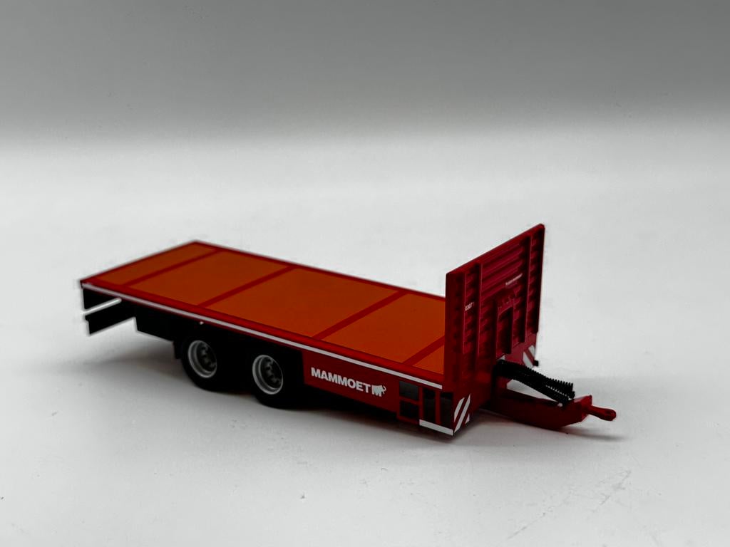 WSI VLAKKE AANHANGER MAMMOET BROSHUIS, Hobby en Vrije tijd, Modelauto's | 1:50, ., Nieuw, Ophalen of Verzenden, .