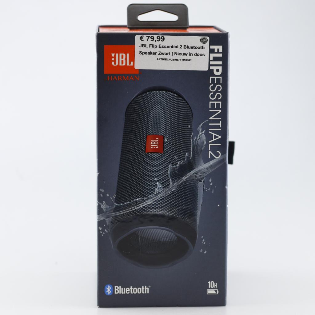JBL Flip Essential 2 Bluetooth Speaker Zwart | Nieuw in doos