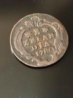 Zeldzame Zeeland Duit 1780 - zfr Munt, Postzegels en Munten, Munten | Nederland, Ophalen of Verzenden, Vóór koninkrijk, Overige waardes
