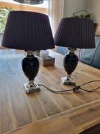 Zwart/zilver tafellamp, Huis en Inrichting, Ophalen of Verzenden, Zo goed als nieuw, Minder dan 50 cm
