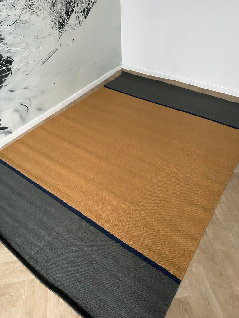 Perletta Neptune mustard wol 170/230, 150 tot 200 cm, 200 cm of meer, Ophalen of Verzenden, Zo goed als nieuw