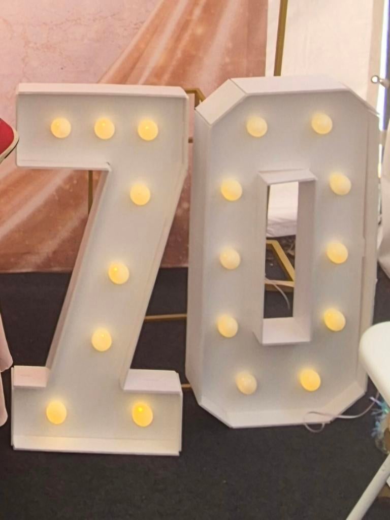 Feestversiering 70 jaar, Ophalen of Verzenden, Gebruikt, Versiering, Verjaardag