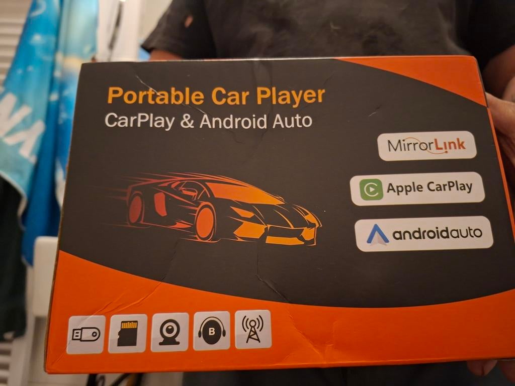 Draagbare Car Player met CarPlay & Android Auto, Auto diversen, Autoradio's, Ophalen of Verzenden, Nieuw