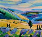 Schilderij Lavendelvelden, Antiek en Kunst, Ophalen of Verzenden