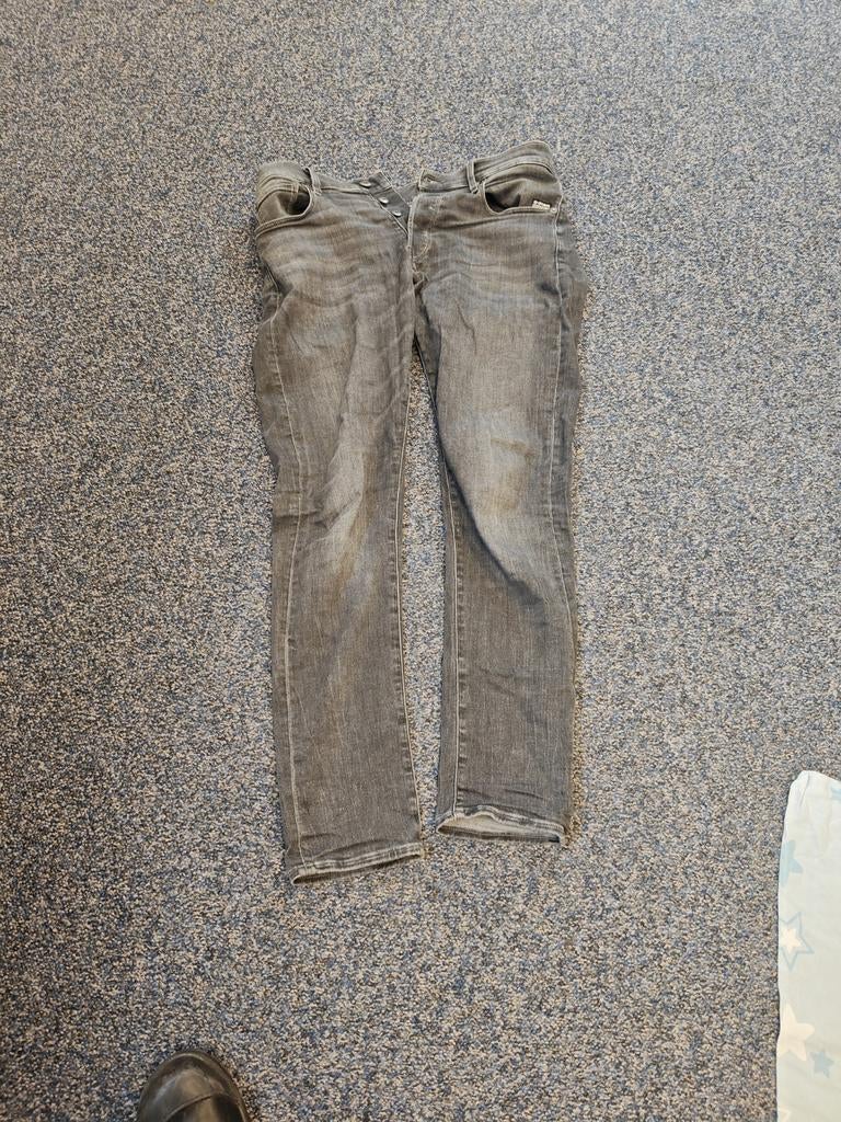 G-Star RAW 3301 Slim Jeans - Grijs, W32, Ophalen, W32 (confectie 46) of kleiner, Grijs, Gedragen