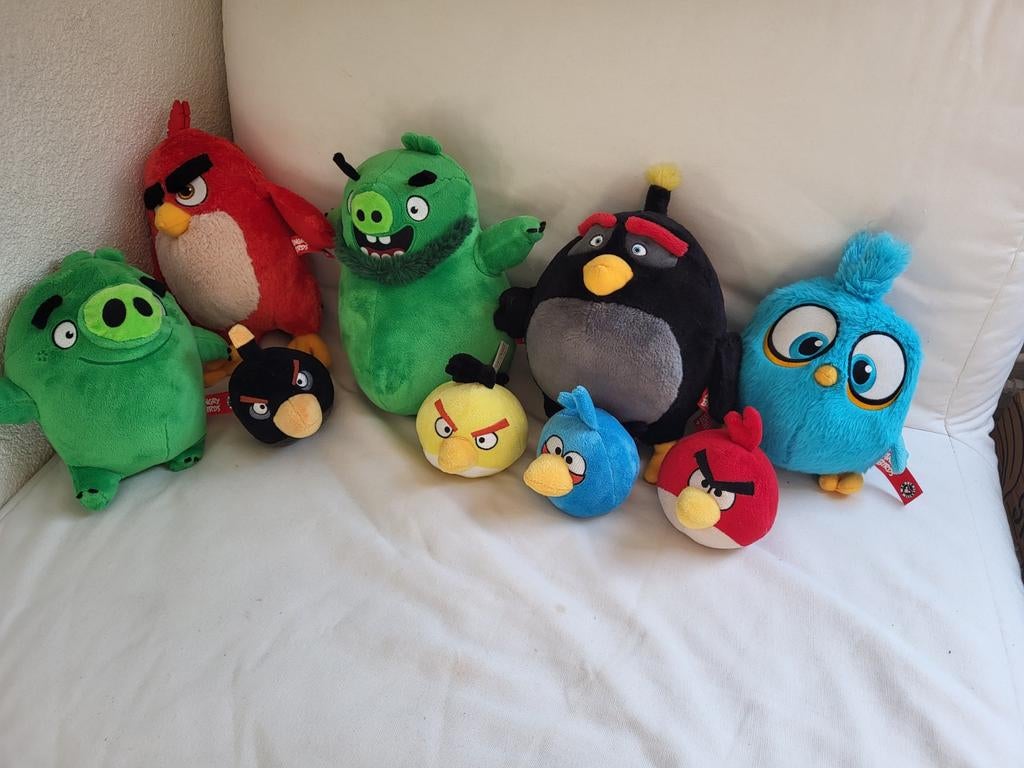 Angrybirds knuffels, Ophalen of Verzenden, Zo goed als nieuw, Overige typen