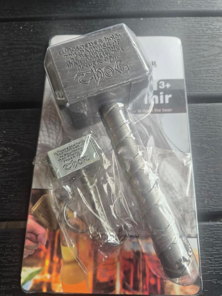 13x Thor Mjolnir Flessenopener Zilver - Mooie Markthandel, Ophalen of Verzenden