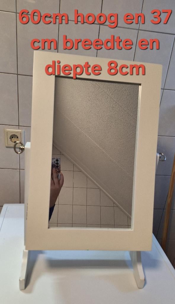 Sieradenkast met spiegel, Huis en Inrichting, Ophalen, Minder dan 50 cm, Zo goed als nieuw, Minder dan 100 cm