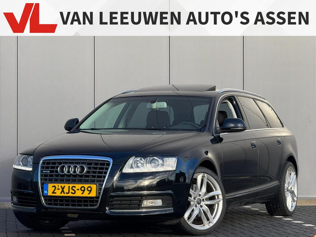 Audi A6 Avant 2.8 FSI quattro Pro Line, Auto's, Audi, Euro 5, Stof, Zwart, Zwart