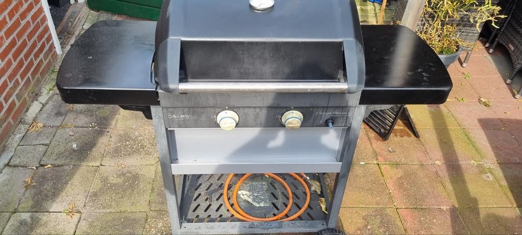 2 pits gas BBQ inclusief slang en drukregelaar, Ophalen, Gebruikt, Campingaz