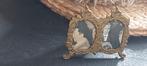 OUDE BROCANTE GOUD KLEURIG KLEIN FOTOLIJSTJE -foto-lijstje, Ophalen of Verzenden