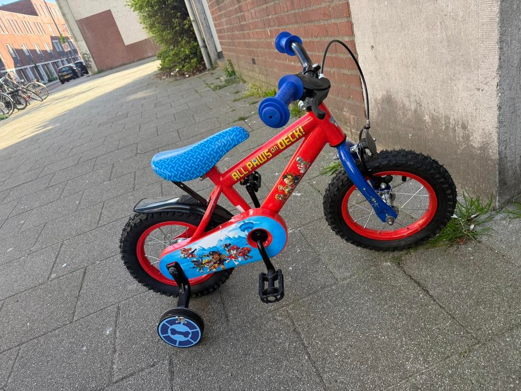 Paw patrol kinderfiets, Fietsen en Brommers, Fietsen | Kinderfietsjes, Ophalen, Zo goed als nieuw, Minder dan 16 inch