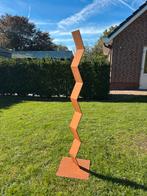 De Zigzag - Tuinbeeld - Roestig kunstwerk, Ophalen of Verzenden, Zo goed als nieuw, Metaal