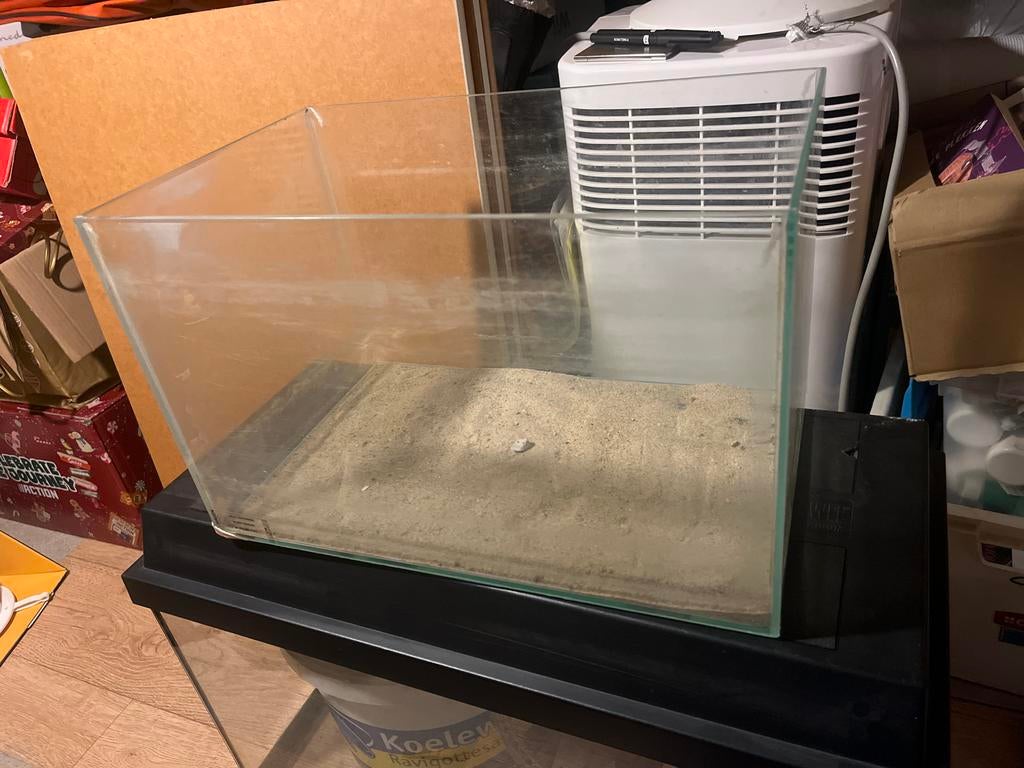 Klein aquarium, Dieren en Toebehoren, Vissen | Aquaria en Toebehoren, Ophalen, Gebruikt, Leeg aquarium
