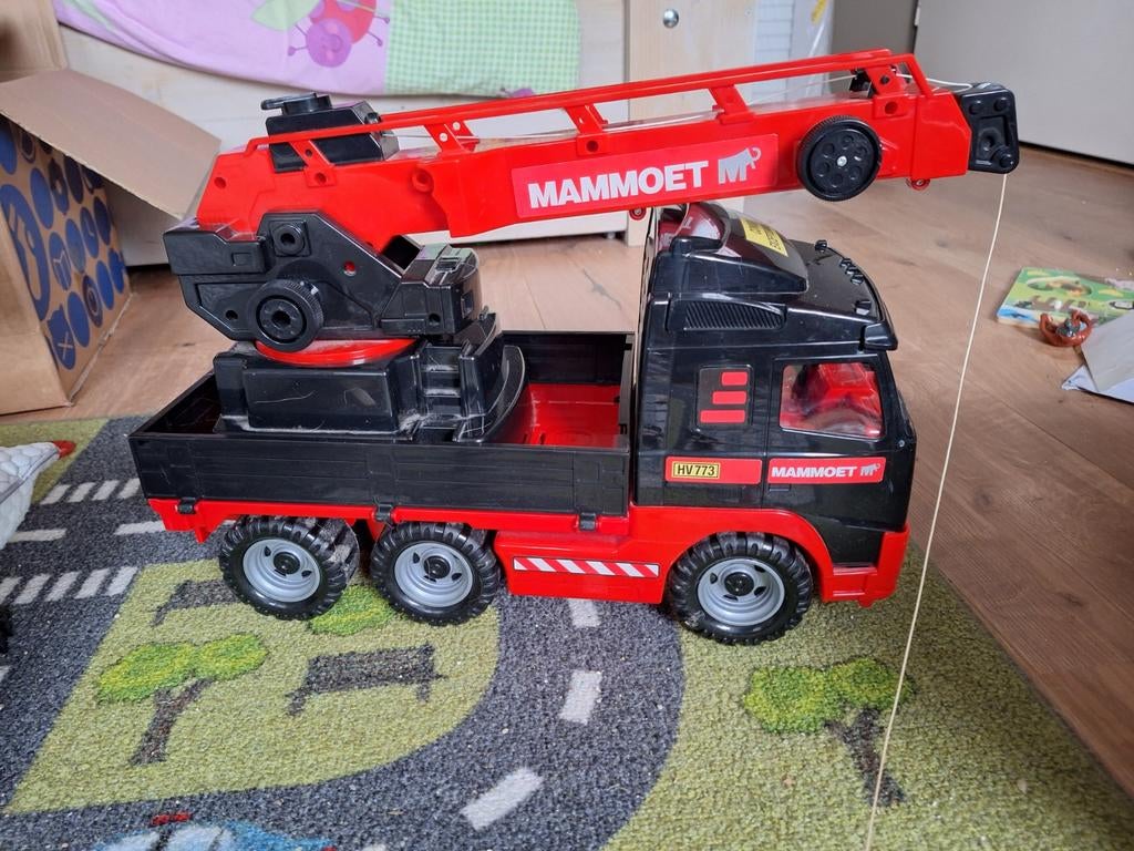 Zgan mammoet auto speelgoed hijskraan, Ophalen, Zo goed als nieuw