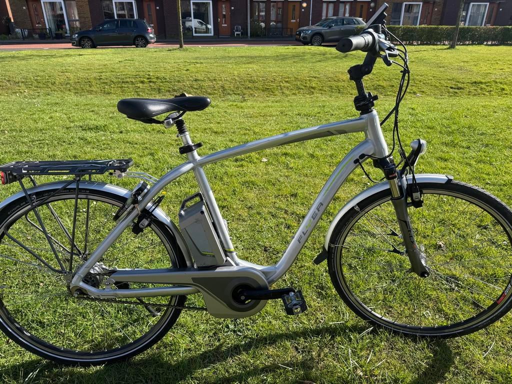 Flyer T8 met middenmotor heren en damesmodel, Fietsen en Brommers, Elektrische fietsen, Gebruikt, Overige merken, 55 tot 59 cm