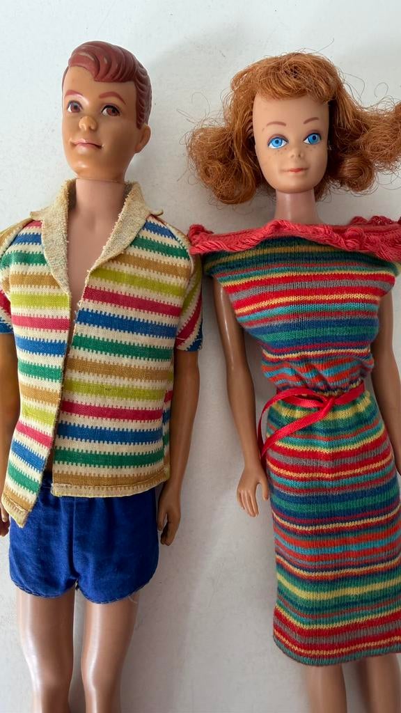 Vintage Barbie Midge en Allan Mattel Japan, Verzamelen, Poppen, Ophalen of Verzenden, Gebruikt, Pop