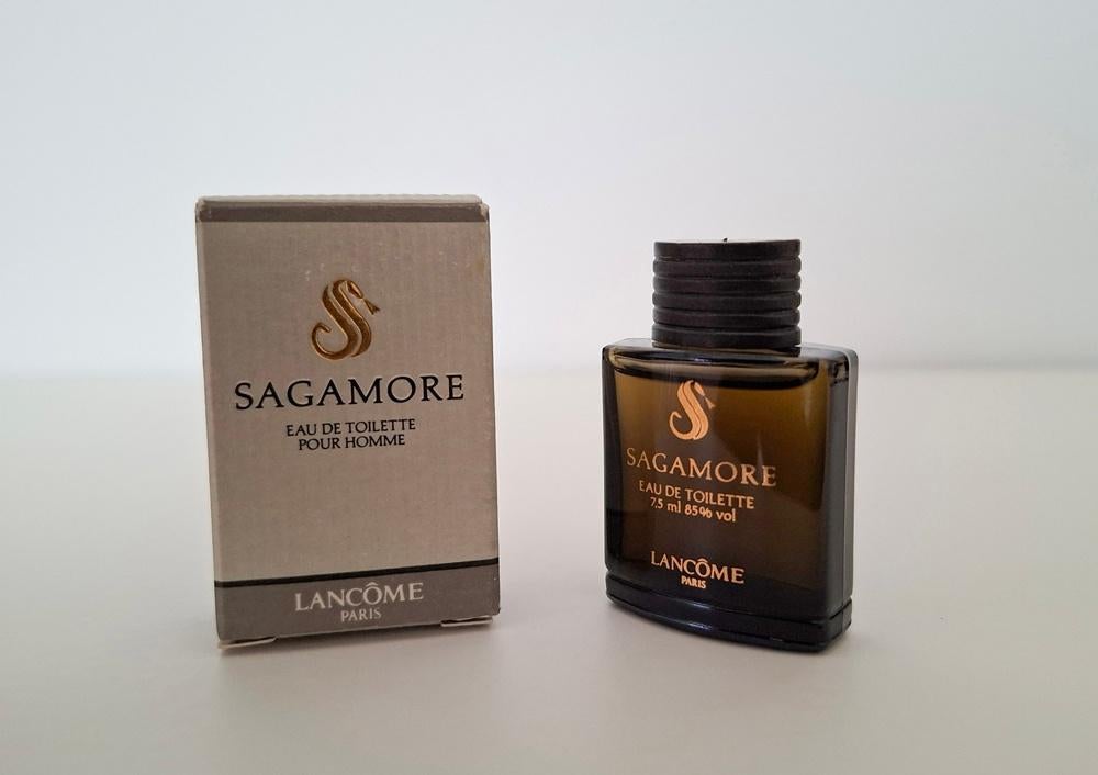 Lancôme parfum miniatuur Sagamore - EDT (heren), Ophalen of Verzenden, Zo goed als nieuw, Miniatuur, Gevuld