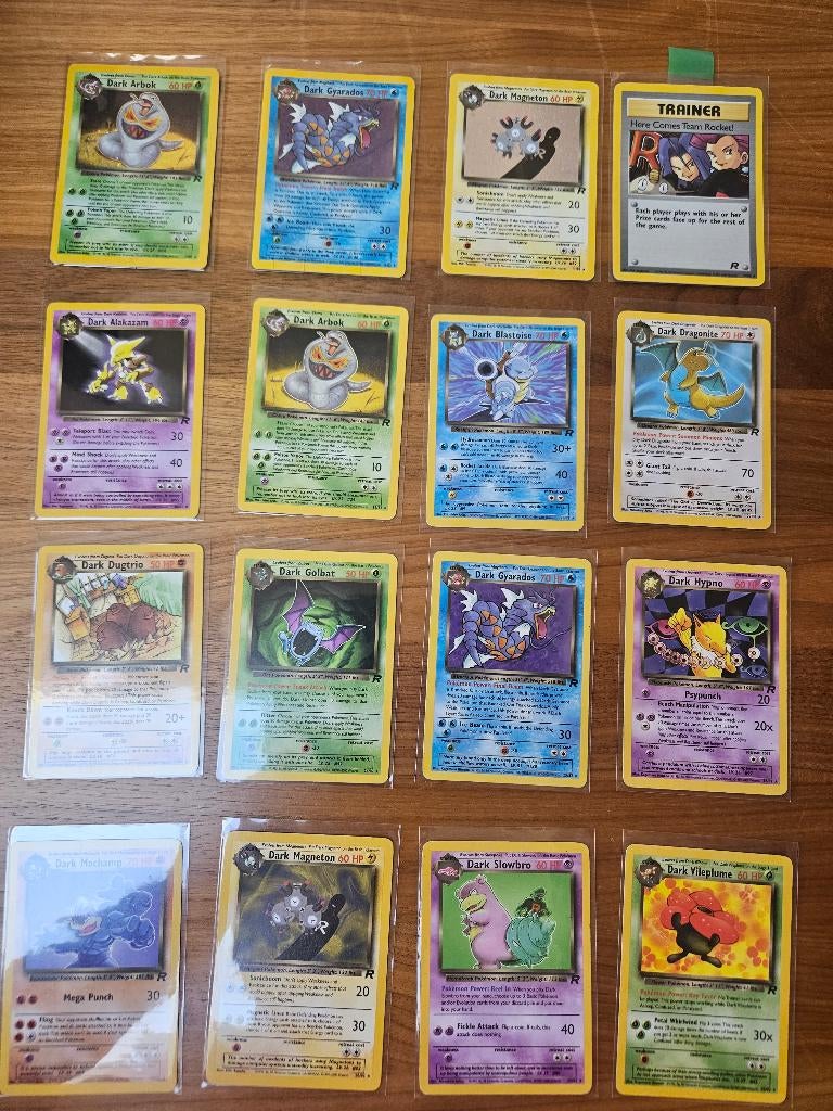 Pokemon Fraaie Verzameling Team Rocket, 4 holo's, 57/83, Verzenden, Zo goed als nieuw, Meerdere kaarten, Foil