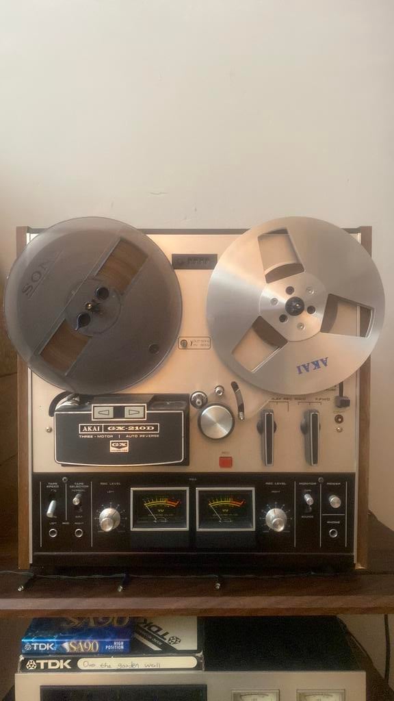 AKAI GX-210D bandrecorder, Ophalen, Bandrecorder, Met banden