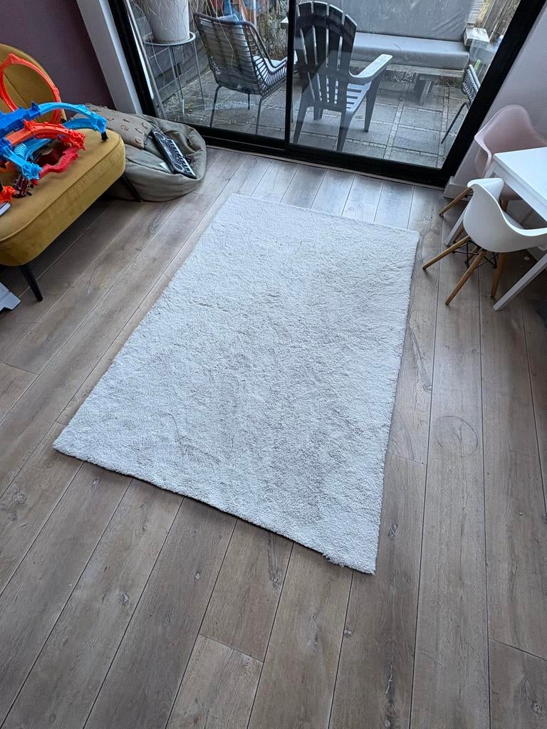 Zacht vloerkleed, zo goed als nieuw, Ophalen, 100 tot 150 cm, Wit, Zo goed als nieuw