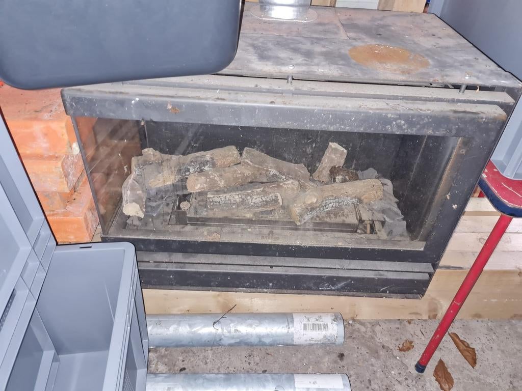 Inbouw haard /  gaskachel, Ophalen, Gebruikt, Inbouwhaard, Gashaard