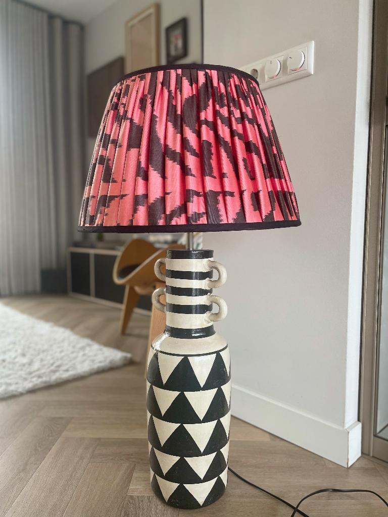 Unieke keramieken lampenvoet, Ophalen, Zo goed als nieuw, Overige materialen, 50 tot 75 cm