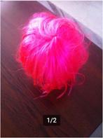 Dames pruik roze, Sieraden, Tassen en Uiterlijk, Uiterlijk | Haarverzorging, Ophalen of Verzenden, Zo goed als nieuw, Pruik of Haarverlenging
