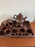 Vintage Södahl Scandinavisch servies. Theepot met theelicht, Ophalen of Verzenden, Zo goed als nieuw, Rechthoekig, Hout