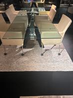 Twee verschillende Glazen Eettafels Roche Bobois, Ophalen, Gebruikt, 150 tot 200 cm, 200 cm of meer