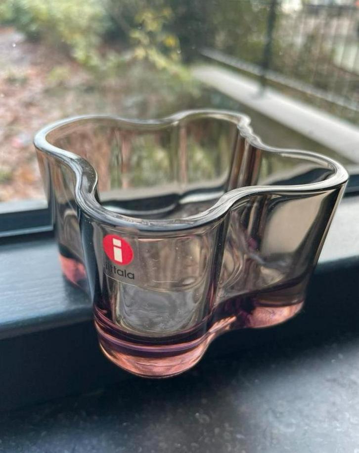 Iittala Alvar Aalto waxinelichtje sand, Huis en Inrichting, Keuken | Tupperware, Zo goed als nieuw, Overige typen, Ophalen of Verzenden