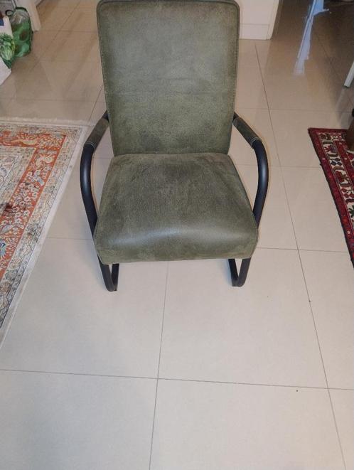 Zes Elburg stoelen eettafel, Huis en Inrichting, Stoelen, Zo goed als nieuw, Vijf, Zes of meer stoelen, Metaal, Stof, Overige kleuren