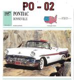 Po2 autokaart pontiac bonneville ( 1957 )   ----, Ophalen of Verzenden, Zo goed als nieuw, Auto's