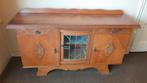 Vintage Dressoir , glas in lood deurtje, Ophalen of Verzenden, Gebruikt, 25 tot 50 cm, 150 tot 200 cm