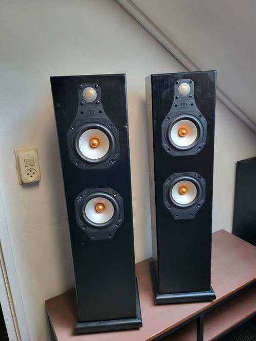 Monitor Audio Silver 5i speakers engelse kwaliteit Zwart, Audio, Tv en Foto, Luidsprekers, Zo goed als nieuw, Front, Rear of Stereo speakers