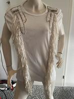 Elisabetta franchi shirt met franjes maat it 42, Maat 38/40 (M), Elisabetta Franchi, Wit, Ophalen of Verzenden