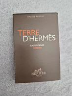 Terre D'Hermès Eau Intense Vétiver sample - Nieuw!, Sieraden, Tassen en Uiterlijk, Uiterlijk | Parfum, Ophalen of Verzenden, Nieuw