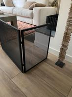 Zwart openhaardscherm - 63/50 cm, Huis en Inrichting, Haarden, Ophalen, Gebruikt