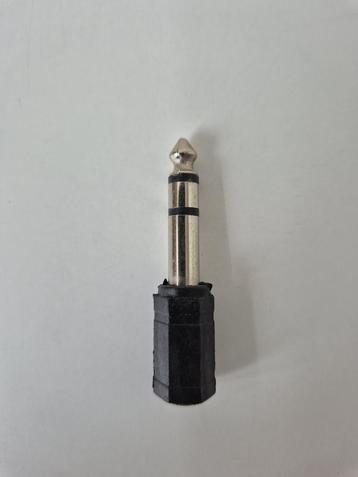 6,35 jack adapter plug (3,5 Mini-Jack naar 6,35 Jack) beschikbaar voor biedingen