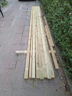 6 Geïmpregneerde Balken Tuinhout 44x70mm - 5 Meter, Doe-het-zelf en Verbouw, 25 tot 50 mm, Nieuw, 300 cm of meer, Balk