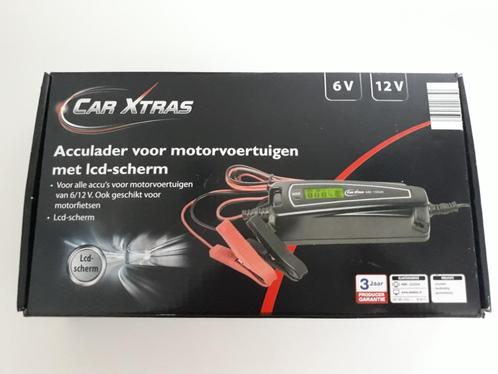 Acculader/Druppellader Car Xtras met LCD scherm 4 Ah NIEUW, Auto-onderdelen, Accu's en Toebehoren, Nieuw, Ophalen of Verzenden