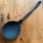 Tinnen lepel met bokken pootje - 17e E - grachtvondst Leiden, Antiek en Kunst, Ophalen of Verzenden