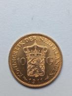 Gouden Tientje 1911 izgst Hermelijnen mantel., Postzegels en Munten, Munten | Nederland, Goud, Koningin Wilhelmina, Ophalen of Verzenden