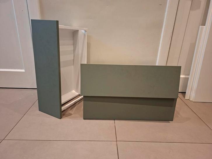 3 groene IKEA METOD lades (60x33cm) incl. rails, Huis en Inrichting, Keuken | Keukenelementen, Zo goed als nieuw, Minder dan 100 cm