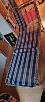 Opvouwbare Strandstoel met Hoofdsteun, Tuin en Terras, Ligbedden, Ophalen, Gebruikt, Aluminium, Verstelbaar