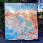 Grote wandkaart Noordpoolgebied, Antiek en Kunst, Antiek | Schoolplaten, Ophalen, Aardrijkskunde