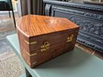 Vintage Houten Maritieme Kist voor Sextant, Ophalen of Verzenden